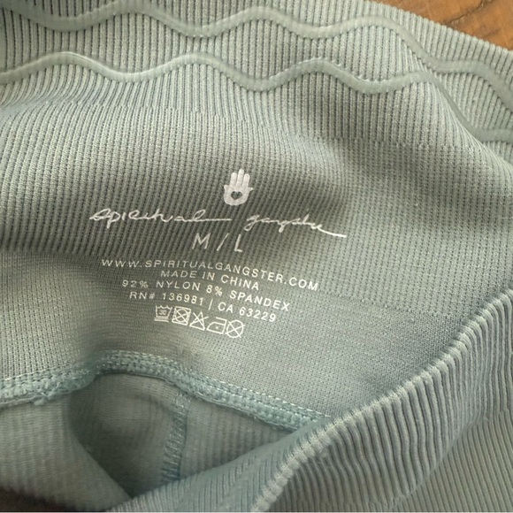 Spiritual Gangster Gray Leggings - Picture 7 of 7